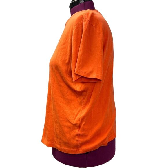 Hand Printed Womens 3X Upcycled June Pride Month Rainbow Equality Crew Neck Tee - Picture 3 of 5